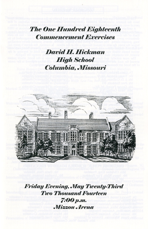 David H. Hickman High School Class of 2012, Columbia, Missouri